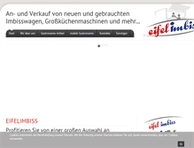 Tablet Screenshot of eifelimbiss.de